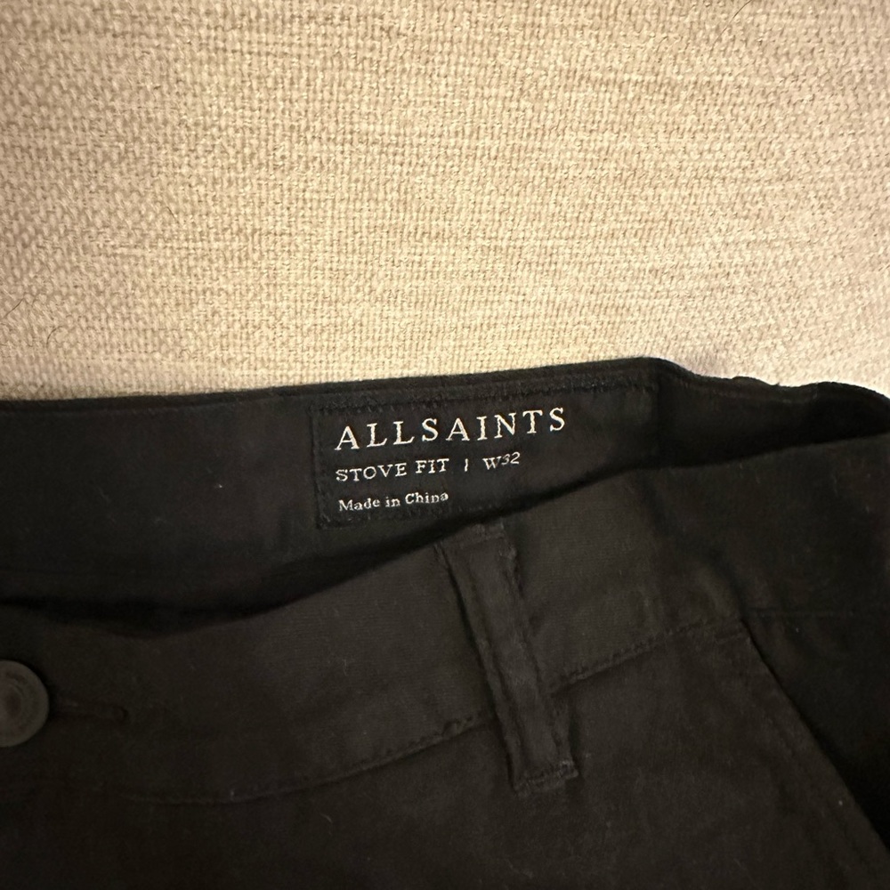 All Saints Black Chino